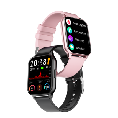 Bundle Pack - 2 x Ceasuri Smartwatch iQuality® Q26, Notificari, Termometru, Apeluri, Oxigen, Ritm cardiac