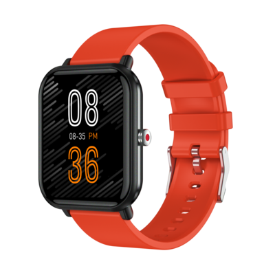 Smartwatch iQuality® Q9-Pro Orange, Notificari, Termometru, Apeluri, Tensiune Arteriala, Oxigen, Ritm cardiac