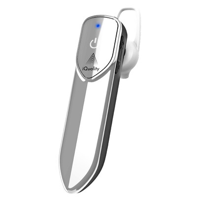 Casca Bluetooth Wireless Profesionala iQuality®, 36h Autonomie, Handsfree, IPX3, Control Tactil, Activare Vocala, Gri