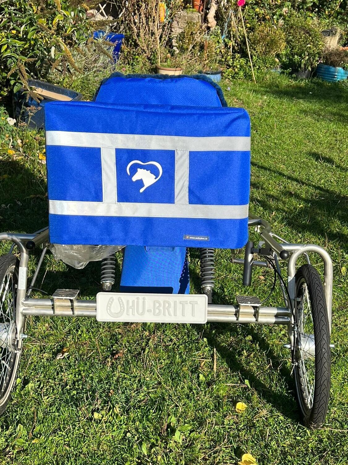 wetterfeste Haube mit Reflektoren für Körbchen