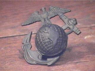 Post WWI Marine Corps. Standing EGA (Eagle Globe and Anchor)