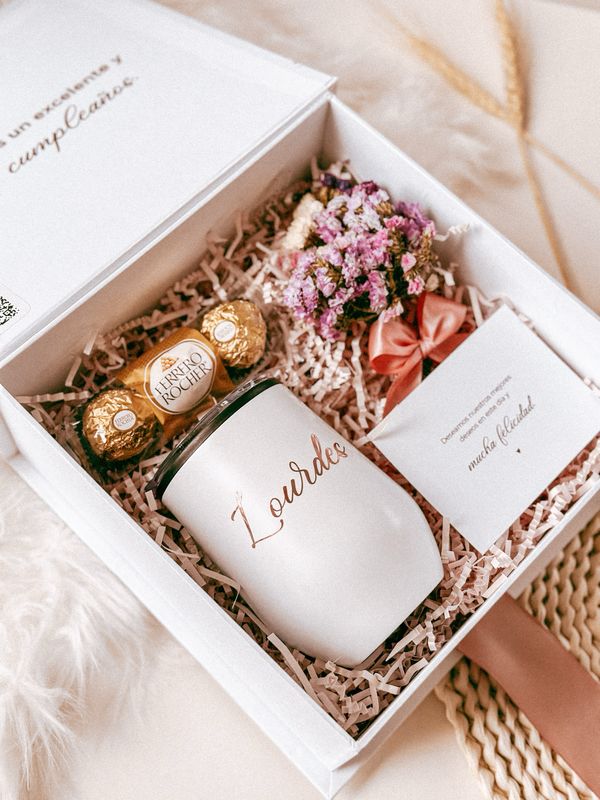 Wine Tumbler y Chocolates