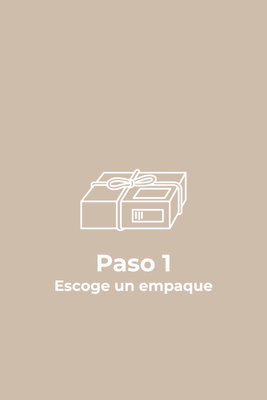 Paso 1 | Escoge un empaque