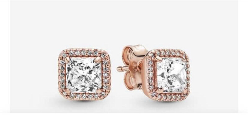 Fashion Stud Rose Gold Earrings