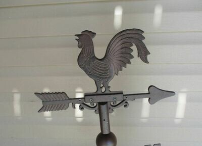 CAST IRON ROOSTER WEATHERVANE! CAST IRON ROOSTER WEATHERVANE!