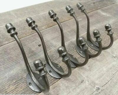 IRON DOUBLE HOOKS 3 1/2 IRON DOUBLE HOOKS 3 1/2