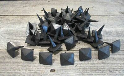 BLACK HAND FORGED DECORATIVE CLAVOS / NAILS, 1 BLACK HAND FORGED DECORATIVE CLAVOS / NAILS, 1