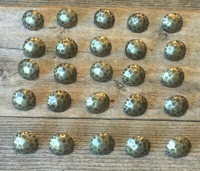 Clavos Decorative Nail Heads Rustic Worn Brass Finish 1