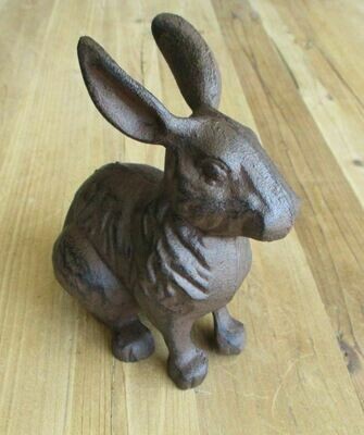 Unique Cast Iron Rabbit Figure for Your Home