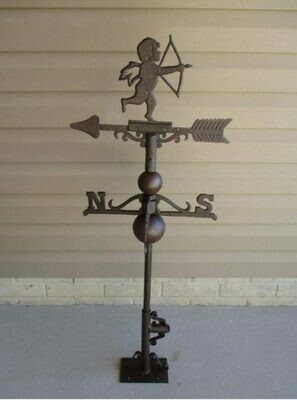 CAST IRON CUPID / ANGEL WEATHERVANE