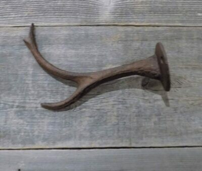 Cast Iron Deer Antler Hook