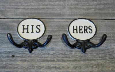 HIS AND HER MATCHING HOOKS