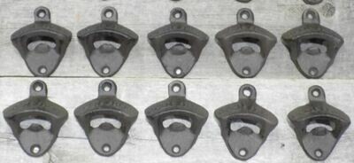 CAST IRON OPEN HERE BOTTLE OPENERS CAST IRON OPEN HERE BOTTLE OPENERS