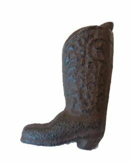 CAST IRON BOOT DRAWER PULLS WITH ATTACHING SCREWS
