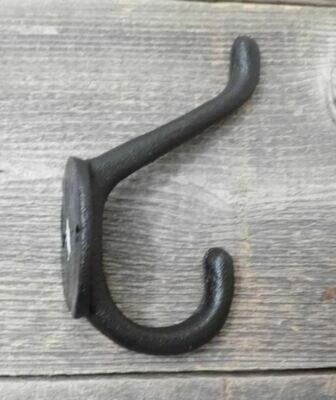 CAST IRON BLACK PRIMITIVE HOOK CAST IRON BLACK PRIMITIVE HOOK