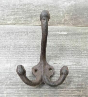 Rustic Cast Iron Acorn Double Hooks for Your Home