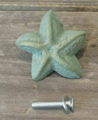 CAST IRON NAUTICAL STARFISH DRAWER KNOB / PULL