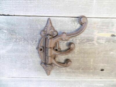 Cast Iron Antique Style SWIVEL Coat Hooks Hat Hook Rack Hall Tree Restoration Cast Iron Antique Style SWIVEL Coat Hooks Hat Hook Rack Hall Tree Restoration