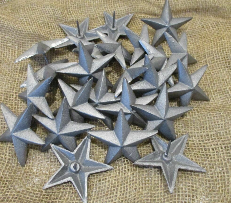 RAW CAST IRON STAR NAIL/CLAVOS 3 1/2