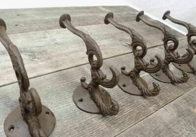 Rustic Cast Iron Victorian Hooks Rustic Cast Iron Victorian Hooks