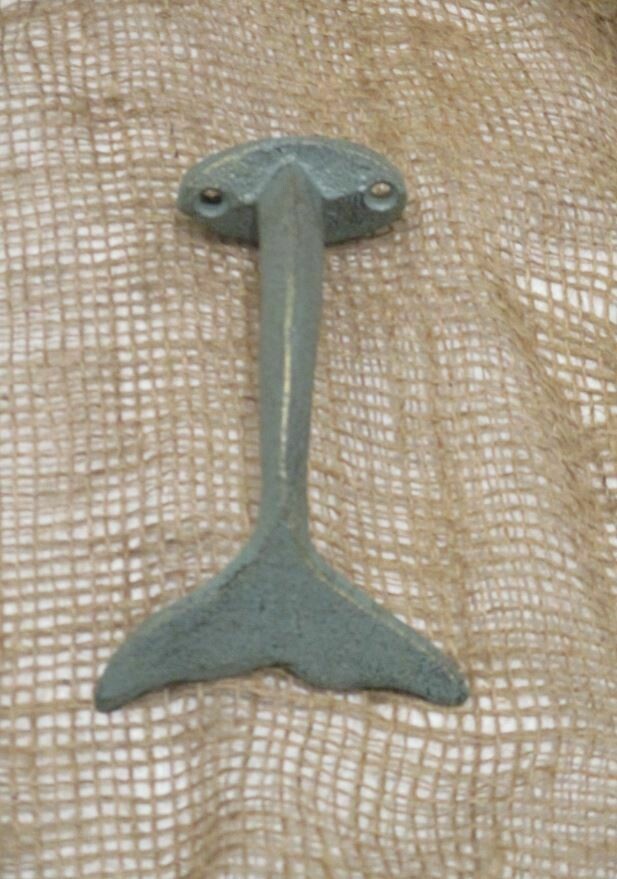 Cast Iron Whale / Dolphin Tail Hooks