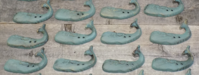 CAST IRON WHALE HOOKS CAST IRON WHALE HOOKS