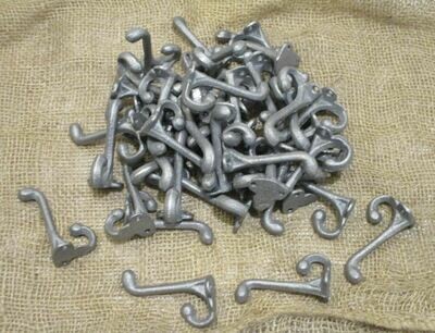 RAW CAST IRON ACORN HOOKS 3 1/4 RAW CAST IRON ACORN HOOKS 3 1/4