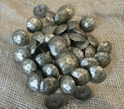 Clavos Decorative Nail Heads Rustic Worn Brass Finish 1 3/8 Clavos Decorative Nail Heads Rustic Worn Brass Finish 1 3/8