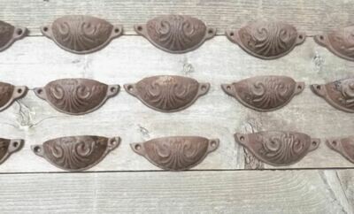 CAST IRON CUP DRAWER PULLS CAST IRON CUP DRAWER PULLS