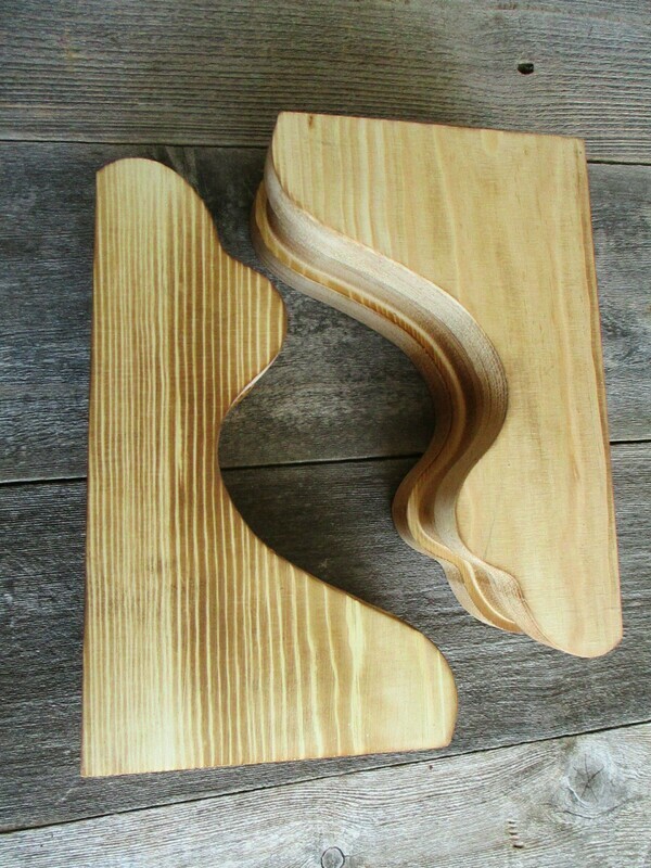 BURNT WOOD CORBELS,  8" X 2 7/8" x 5"