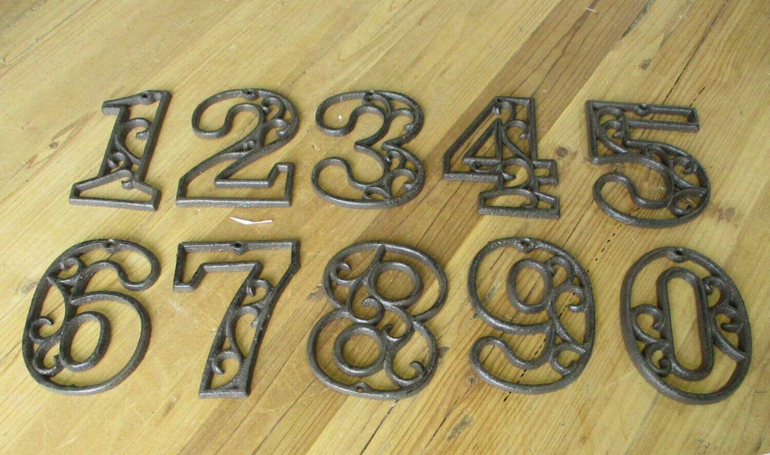 CAST IRON NUMBERS SETS 0-9