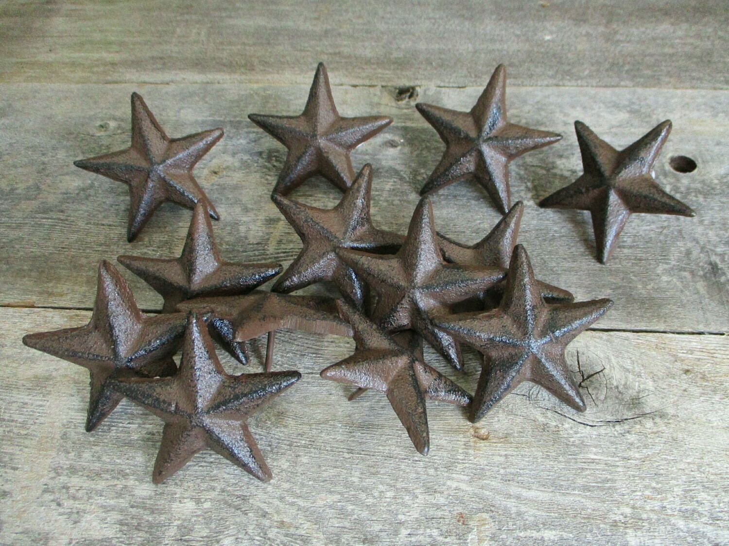 CAST IRON RUSTIC STAR NAILS 2 1/2