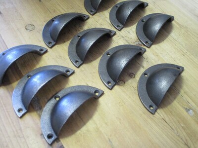 IRON CUP DRAWER PULLS 3 3/4 IRON CUP DRAWER PULLS 3 3/4