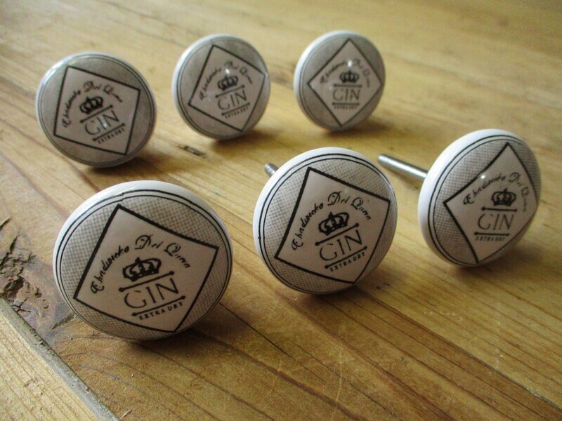 CERAMIC "GIN" ROUND KNOBS  /  PULLS