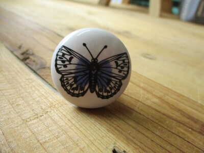 CERAMIC BUTTERFLY ROUND KNOBS CERAMIC BUTTERFLY ROUND KNOBS