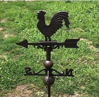 CAST IRON ROOSTER WEATHERVANE CAST IRON ROOSTER WEATHERVANE