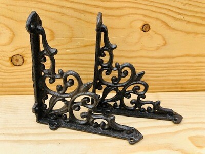 CAST IRON RUSTIC VICTORIAN BRACKETS 5.5 CAST IRON RUSTIC VICTORIAN BRACKETS 5.5