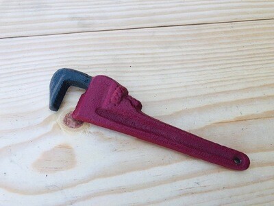 CAST IRON PIPE WRENCH BOTTLE OPENER