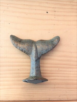 CAST IRON WHALE TAIL HOOK,  3