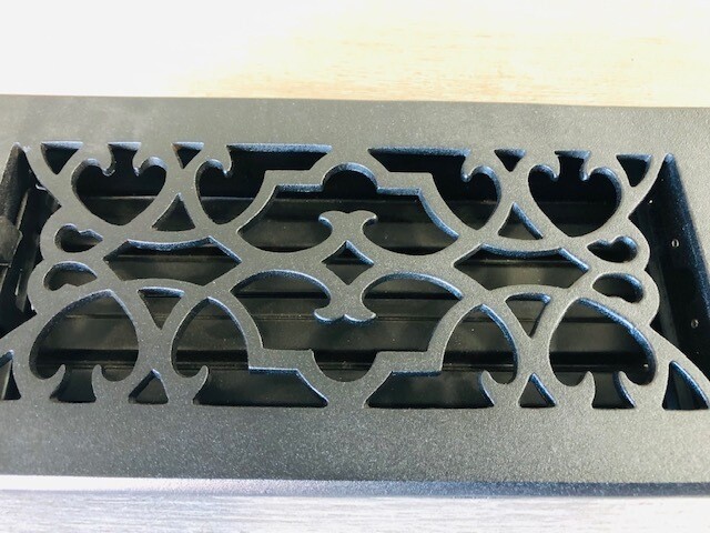 4" X 10" VENT REGISTER COVER / OVERALL 11 1/2 X 5 1/2" / VICTORIAN DESIGN