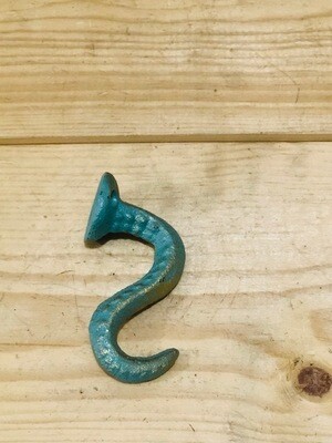 GREEN AND GOLD OCTOPUS TENTACLE HOOK, 4 GREEN AND GOLD OCTOPUS TENTACLE HOOK, 4