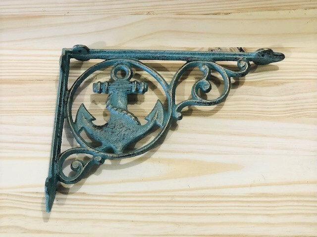 CAST IRON BOAT ANCHOR SHELF BRACKETS