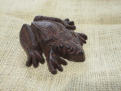 CAST IRON FROG PAPER WEIGHT