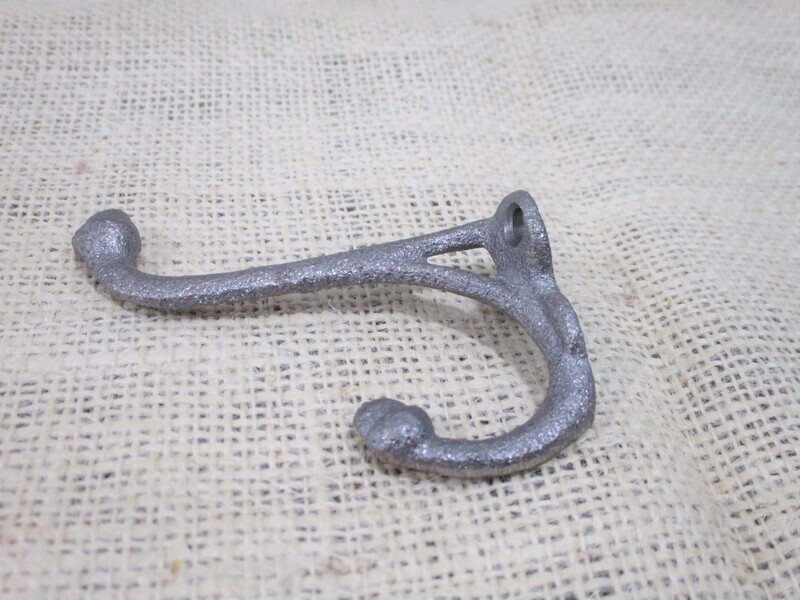 Cast Iron Hook, 3 1/4" Long