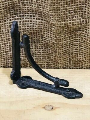 SMALL CAST IRON BRACKETS, 4 3/8 SMALL CAST IRON BRACKETS, 4 3/8