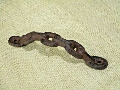 RUSTIC CAST IRON CHAIN HANDLES