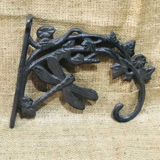 CAST IRON DRAGONFLY PLANT HANGER