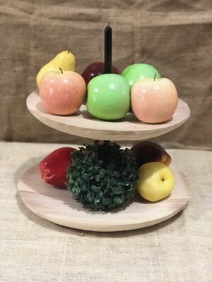 2 TIER WOOD TRAY / DISPLAY 2 TIER WOOD TRAY / DISPLAY
