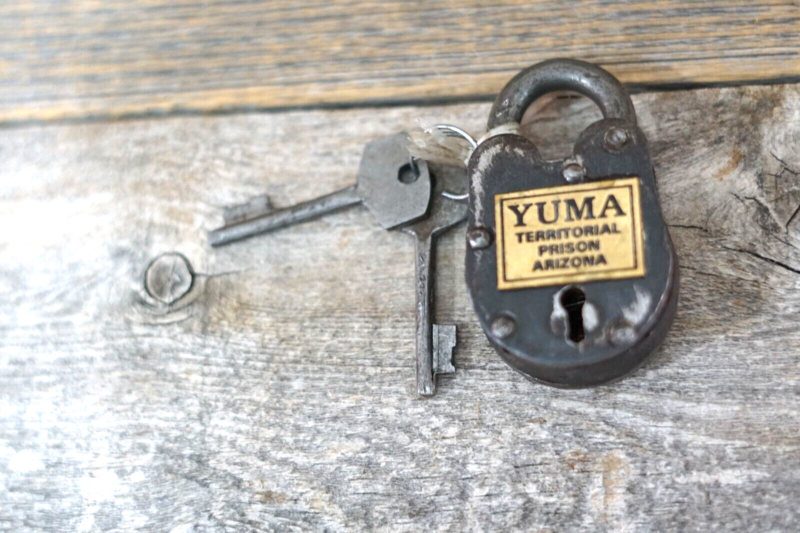 SMALL  "YUMA" TERRITORIAL PRISON ARIZONA"  LOCK