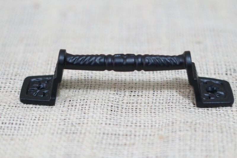 Black Cast Iron Handles/Pulls, 5 1/2" Long